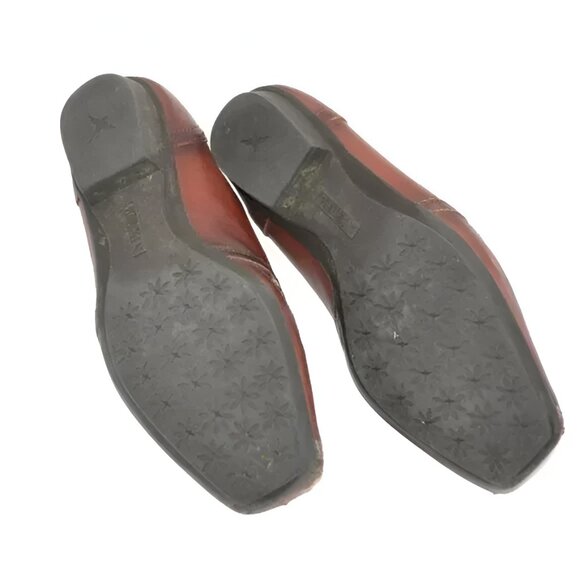 Pikolinos Rust Brown Spectator Wingtip Ombre Leather Square Loafers Shoes 8.5-9 - Picture 8 of 10